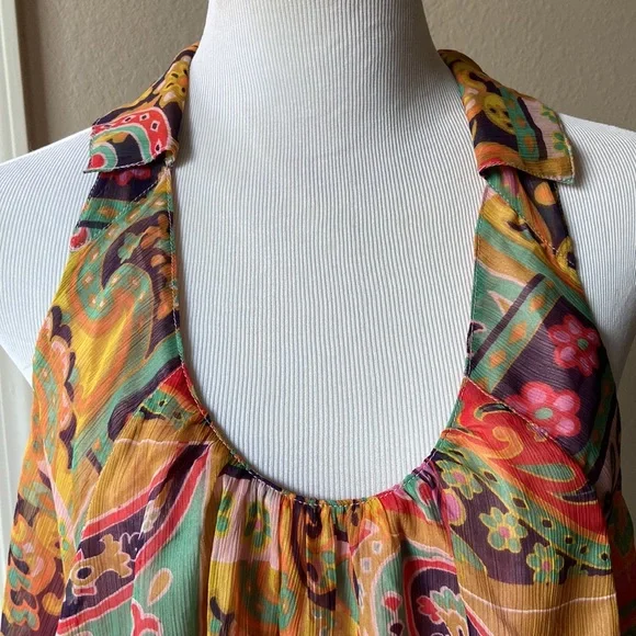 Free People Colorful Paisley Halter Blouse - Picture 9 of 11